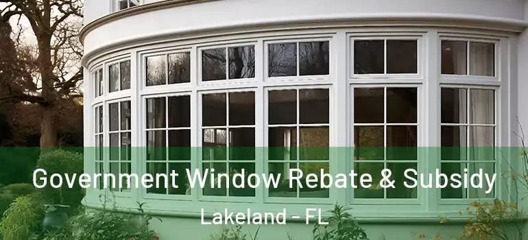  Government Window Rebate & Subsidy Lakeland - FL