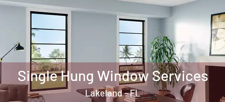  Single Hung Window Services Lakeland - FL